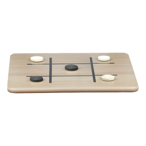 Set di Giochi da Tavolo 3 in 1 in Legno: Scacchi, Dama e Tris, Gioco di Strategia Multifunzione per Bambini, Adulti, Famiglia, Viaggi, Scuola, Regalo - Product Image 5