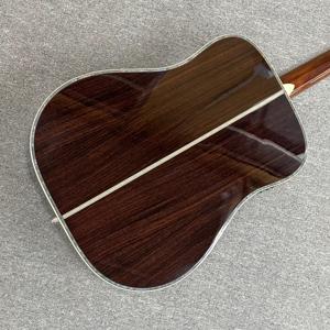 Wholesale Promotional Musical Instrument D45 4/4 Size 40 Inch Spruce <b>Top</b> Fretboard Professional Use Acoustic Guitar - Product Image 5