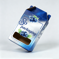 Caja de Cartón Corrugado Reciclable para Bebidas y Té, con Asa, para Llevar, Venta Directa, Portavasos para Café, al por Mayor
