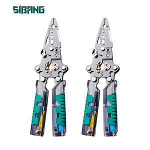 <span class=keywords><strong>Pince</strong></span> de test électrique en gros, pinces à dénuder pour fil de cuivre, poignées vertes transparentes, personnalisables - Product Image 1