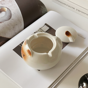 Disegno creativo del fumetto posacenere del <span class=keywords><strong>gatto</strong></span> High-End personalizzato Logo di vetro attrezzature da fumo in ceramica prezzo all'ingrosso - Product Image 4