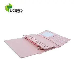 PU Leather Wallet Sublimation Blank Lady Purse for Women Long Money Saving Paper Gift Box Gift Package Included