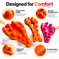 Oreiller de massage ergonomique pour le cou et les épaules, en mousse PU, outil d'acupression pour la relaxation musculaire, utilisation à domicile ou au bureau