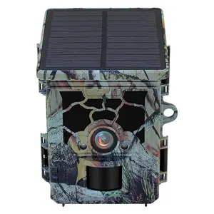 2024 RD7020WF 4K 46MP Wild Game Trail Camera Photo Traps with WiFi APP Solar Panel Powered Waterproof IP66 for Security