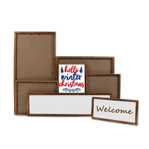 Handcrafted Wooden Wholesale Sublimation Unfinished Blank Custom Sizes Wood Signs Customizable
