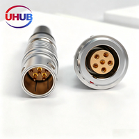 Remplacement pour le connecteur circulaire femelle à 6 broches FGG.1B, type Push-Pull, pour instruments de laboratoire, certifié CE RoHS