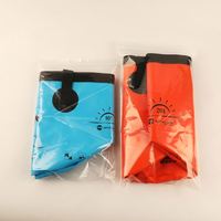 Seau d'eau pliable de camping avec poignée renforcée et base étanche pour la pêche en bord de mer, le lavage de voiture et le rangement extérieur