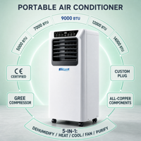 AC Portabel Modern Design 9000 7000 5000 BTU R290 Ramah Lingkungan untuk Interior Minimalis Bersertifikasi CE