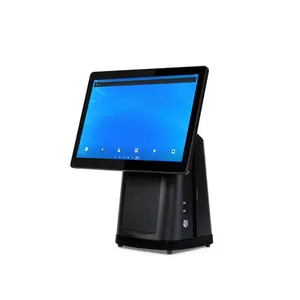Sistema PoS per ristorante Desktop Touch Screen da 15.6 pollici macchina terminale di pagamento Android integrata nella stampante termica