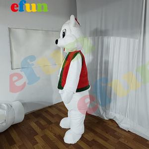 Efun quantité minimale de commande 1 PC Costume Cosplay <span class=keywords><strong>Ours</strong></span> Publicité Personnalisé Bon Marché Adultes Costume Mascotte <span class=keywords><strong>Ours</strong></span> Blanc à Vendre - Product Image 2