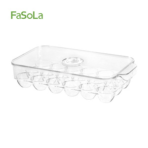 <b>Egg</b> <b>Storage</b> Box 18 Capacity Lidded Compartmentalized Kitchen Food Container For Refrigerator Use - Product Image 2
