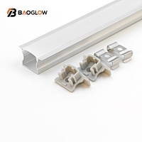 Perfil de Aluminio Anodizado de 17*14 mm y 50 mm de Ancho para Tira de LED, con Canal para LED, Tornillos y Personalización, Precio de Fábrica