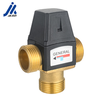 Vanne de mélange thermostatique 3 voies DN20 à filetage mâle en laiton pour eau chaude domestique et petit circuit de chauffage par le sol