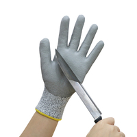 Gants résistants à la coupure de niveau 4 EN388, revêtement PU, haute performance pour le traitement des métaux, la manipulation du verre
