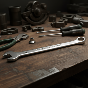 Clé combinée Stanley 9 mm à embout ouvert et à embout fermé pour réparation mécanique - Product Image 3