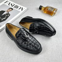 Mocassins Penny Classiques Britanniques pour Hommes en Cuir Véritable – Chaussures Décontractées et Habillées Style Luxe Designer 2026