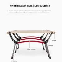 Table pliante portable en aluminium léger pour camping et pique-nique avec sac de transport pour barbecue extérieur – Vente en gros