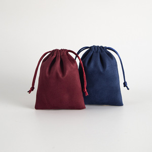 Promotional <b>Gifts</b> Jewelry Packaging Flannel Velvet Drawstring Bag Custom Logo Small Cloth Velvet Drawstring Pouch - Product Image 5