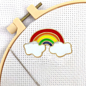 Porte-aiguilles magnétique en métal émaillé personnalisé, robuste, avec motifs animaux (Caniche, <span class=keywords><strong>Corgi</strong></span>, Bouledogue), en gros, pour broderie en usine - Product Image 6