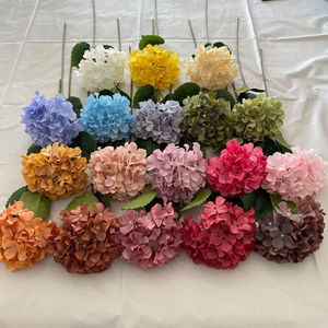13 couleurs <span class=keywords><strong>Hortensia</strong></span> à tige unique Hydrangea Nouvelle décoration florale Tige unique Hydrangea Fleur artificielle en gros - Product Image 6