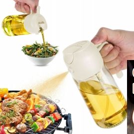 Agente di Approvvigionamento Utensili da Cucina all'Ingrosso Dispenser e Spruzzatore di Olio d'Oliva 2 in 1 Multicolore da 16oz con Capacità di 470ml - Product Image 4
