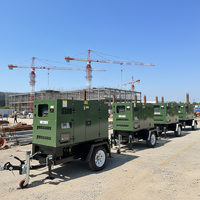 Generadores Diésel Móviles con ATS, Originales, para Motor de 8-50kw 10kva, Tipo Remolque