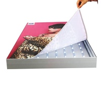 Toile graphique de remplacement SEG personnalisée de 5 mètres, sans couture, ignifuge, pour caisson lumineux en film étirable (cadre non inclus)