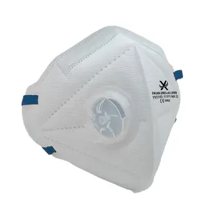 건강 관리 미립자 호흡기 KN95 EN149 FFP1 FFP2 일회용 패브릭 안면 먼지 마스크 (밸브 포함)