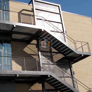 <span class=keywords><strong>Escalier</strong></span> <span class=keywords><strong>droit</strong></span> <span class=keywords><strong>en</strong></span> <span class=keywords><strong>acier</strong></span> au carbone galvanisé à chaud pour projet commercial ou résidentiel - Product Image 4