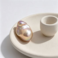 Perles baroques d'eau douce naturelles de qualité AAAA, 15-21 mm+, blanches, multicolores, violettes, grandes, irrégulières, sans trou, pour la fabrication de bijoux