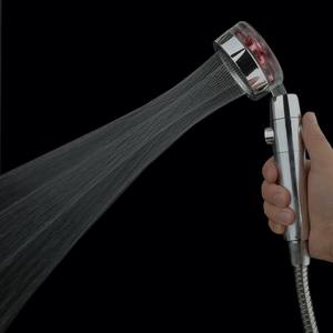 Pommeau de douche à hélice turbo, économie d'eau, haute pression, avec extension ventilée, effet pluie, accessoire de salle de bain - Product Image 2