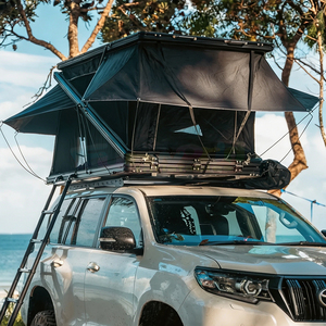Rooftop <b>Tent</b> With 270° Awning Led Shaded Canopy Uv Protection Roof <b>Tent</b> Hard Shell Camping Roof Top <b>Tent</b> With Lighted Suv Truck - Product Image 3