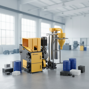 Máquina Trituradora <span class=keywords><strong>de</strong></span> Plástico <span class=keywords><strong>de</strong></span> Alto Rendimiento Combinada con Trituradora para <span class=keywords><strong>Botellas</strong></span> <span class=keywords><strong>de</strong></span> Desecho, Bolsas Tejidas y Textiles Industriales - Product Image 3