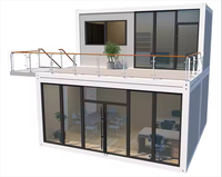 Maison conteneur préfabriquée détachable de 20 pieds en acier léger, pliable, mini-maison mobile, villa, maison modulaire