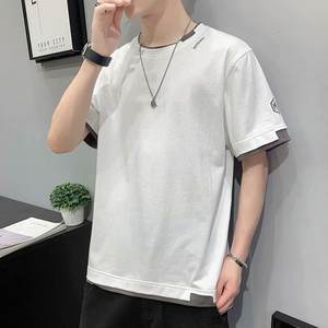 <span class=keywords><strong>M</strong></span>-3XL kısa kollu erkek tişört Trendy yarı<span class=keywords><strong>m</strong></span> kollu üst yaz gevşek uydurma Vintage tişört - Product Image 3