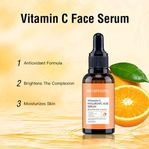 Custom Whitening Glow Anti Wrinkle Aging <b>Skin</b> Care Serum Ceramide Turmeric Hyaluronic Acid 24k Gold Vitamin C Face Serum - Product Image 5