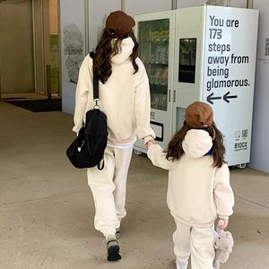Fall Winter Girls <strong>Family</strong> Matching Clothes <strong>Jogger</strong> Set Mommy and Me <strong>Outfits</strong> - Product Image 2