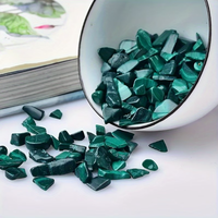 Pierres de malachite verte naturelle, éclats irréguliers, pierres roulées, gravier de pierres précieuses en vrac, cristaux non percés pour la fabrication de bijoux DIY et l'art en résine