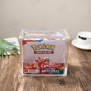 Factory Custom High Quality Transparent Acrylic Booster Box with Lid - Product Image 1