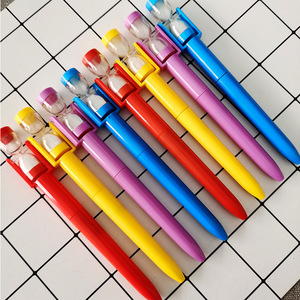 Stylo à bille créatif en plastique avec minuteur de sable, pour le bureau et l'école, encre noire - Product Image 3