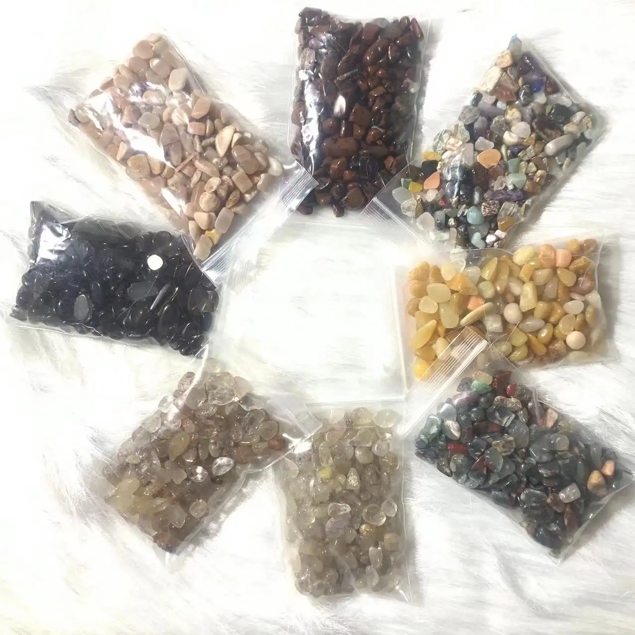 Wholesale Natural Quartz Rock Crystals Gem Healing Stones Gravel Crystal Tumbled Stone 100G Per Bag