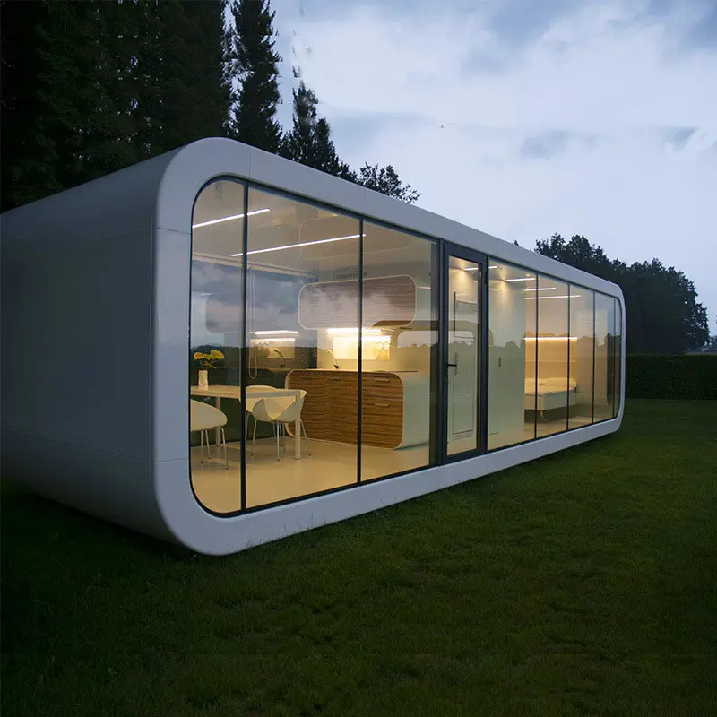 Alta qualidade personalizado moderno portátil Mobile Cabin Apple Cabin com cozinha Prefab Container House