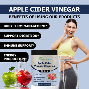 Cápsulas de Vinagre de Sidra de Manzana Directas de Fábrica con Vinagre de Sidra de Manzana para el Cuidado Corporal, Inmunidad y Digestión - Product Image 6