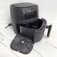 Friteuse à air numérique 8L OEM personnalisée avec panier unique en plastique, classe A, économe en énergie