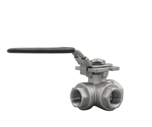 Manual Three-Way Ball <strong>Valve</strong> with Threaded Connection - Product Image 3