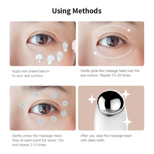 Masajeador de Ojos con Vibración de Alta Frecuencia de Diseño Único, 3 Colores de Luz, Eliminador de Arrugas y Bolsas, Varita Eléctrica para el Cuidado de los Ojos - Product Image 5