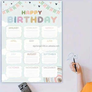 Affiches et Calendriers d'<span class=keywords><strong>Anniversaire</strong></span> pour la Décoration de la Salle de Classe - Fournitures Scolaires pour Enseignants - Retour à l'École - Product Image 4