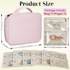 Bolsa de Almacenamiento de Joyas con Logotipo Personalizado de Fábrica, Gran Capacidad, Antiarañazos, con Bolsas Transparentes con Cierre - Product Image 2