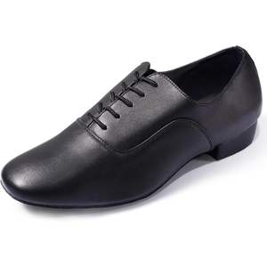 Chaussures de danse latine Dynadans pour homme en cuir véritable, talon plat, pour salsa, tango, valse - Product Image 1