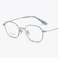 Gafas de Titanio de Alta Calidad y Ligeras con un Elegante Estilo Ejecutivo para Hombres y Mujeres, Monturas Ópticas para Lectura